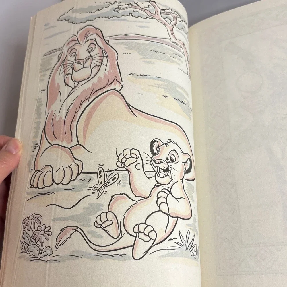 Disney The Lion King Golden Giant Paint‎ With Water Activity Book 1994 New